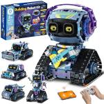 Sillbird Robot Building Kit with Remote Control STEM Gifts for Kids Boys Ages 8-12, Coding Robotic Technic Creative Toys for Birthday - Build 5in1 Model with 433 Pieces