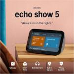 Echo Show 5 with Amazon Basics Smart Color Bulb