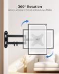 UBeesize Wall Mount for Echo Show 21 and Echo Show 15, Full-Motion Extendable 360° Swivel & 270° Tilt Bracket for Alexa Show 21 &15 – Heavy-Duty, Easy to Install for Smart Displays