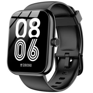 SENBONO Smart Watch with Alexa Built-in, 1.83" HD Touchscreen, Digital Bluetooth Calling, IP68 Waterproof Fitness Tracker, 120+ Sports Modes, 24/7 Heart Rate/Sleep Monitor for iPhone Android (Black)