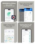 Health Fitness Tracker, Wearable Activity Step Tracker for Men Women, Continuous Sleep/ Heart Rate/ SpO2/ Stress/ Blood Pressure Monitor, IP68 Multiple Sports Modes Watch, Free App for Android iPhone