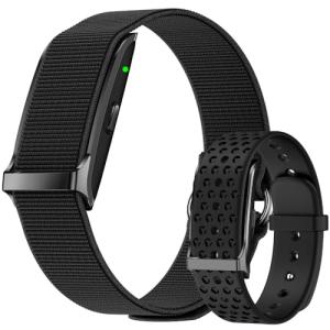 Smart Health Wristband for Men Women, Wearable Activity & Fitness Tracker with GPS, 100+ Sport Modes, Measuring Heart Rate, Health, Sleep, Stress, IP68 Waterproof Health Tracker with Free App, Black