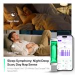 Smart Health Wristband, Wearable Activity & Fitness Tracker Band, 24/7 Sleep Tracker, All-Day Automatic Continuous Heart Rate Tracking, HRV Monitor, Blood Pressure, Stress, 2 Bands, with Free APP