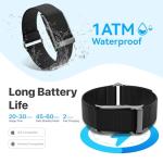 Health Fitness Tracker, Wearable Smart Bracelet for Men Women, Continuous Sleep/Heart Rate/Stress/Blood Pressure Monitor, IP68 Waterproof 120+Sports Modes, 2 Pack Bands, Free App for Android iPhone