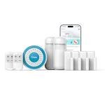 Hapippofa Door Alarms System,WiFi Wireless DIY Smart Home Kit,Loud Alarm Siren Hub,Window Alarms,Door Sensor,Motion Sensors with App Control Compatible with Alexa, for House, Apartment(9-Piece-kit)