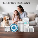 Hapippofa Door Alarms System,WiFi Wireless DIY Smart Home Kit,Loud Alarm Siren Hub,Window Alarms,Door Sensor,Motion Sensors with App Control Compatible with Alexa, for House, Apartment(9-Piece-kit)