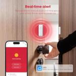 Hapippofa Door Alarms System,WiFi Wireless DIY Smart Home Kit,Loud Alarm Siren Hub,Window Alarms,Door Sensor,Motion Sensors with App Control Compatible with Alexa, for House, Apartment(9-Piece-kit)