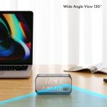 Clock Camera - WiFi Nanny Cam with 1080P HD Video, AI Motion Detection, Clear Night Vision, Dual-Band WiFi, Bluetooth Connectivity, Local & Cloud Storage – Indoor Security Camera for Home & Office
