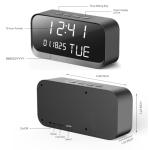 Clock Camera - WiFi Nanny Cam with 1080P HD Video, AI Motion Detection, Clear Night Vision, Dual-Band WiFi, Bluetooth Connectivity, Local & Cloud Storage – Indoor Security Camera for Home & Office