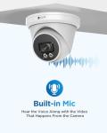 4COVR PoE 4K NVR Security Camera System with Monitor, AI Human/Vehicle Detection, 8 CH 8MP NVR with Monitor Pre-Installed 2TB HDD, 6X 8MP Wired Dome IP Home Camera IP67 Night Vision, LY97SA8MU806