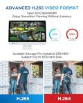 4COVR PoE 4K NVR Security Camera System with Monitor, AI Human/Vehicle Detection, 8 CH 8MP NVR with Monitor Pre-Installed 2TB HDD, 6X 8MP Wired Dome IP Home Camera IP67 Night Vision, LY97SA8MU806