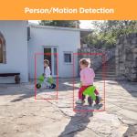PANOOB Security Camera System with Monitor, 8CH 8MP NVR with 2TB HDD, 6Pcs IR Dome Wired 5MP PoE IP Camera IP67 Outdoor, Night Vision, Smart AI Human Detection, PD93AM06-5M