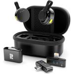 Rythflo Wireless Mini Microphone for Camera/iPhone/Android/iPad/Laptop, Lav Mic with Charging Case, AI Noise Reduction, 50H Battery, 230ft Range, Lavalier Microphone for Video Recording, YouTube, Vlog