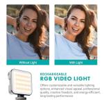 Movo iVlogger-PRO Vlogging Kit for iPhone/Android - YouTube Starter Kit for Content Creators - Accessories: Phone Tripod, Phone Mount, RGB Light and VXR10 Shotgun Mic