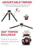 USKEYVISION Smartphone Video Vlogging Kit Metal Microphone Light Tiktok YouTube Podcast Equipment for iPhone 15/14/13 Mini/Pro/Max, Android Smartphone (V-Master)