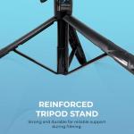 Vlogging Kit for iPhone, YouTube TikTok Podcast Video Recording Starter Kit for Content Creators, Equipment: Full Size Tripod, Phone Stabilizer, Bluetooth Shotgun Microphones & LED Lights