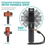 Movo iVlogger-PRO Vlogging Kit for iPhone/Android - YouTube Starter Kit for Content Creators - Accessories: Phone Tripod, Phone Mount, RGB Light and VXR10 Shotgun Mic