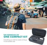 Movo iVlogger Vlogging Kit for iPhone with Fullsize Tripod - Lightning Compatible YouTube Starter Kit for Content Creators - Accessories: Tripods, Phone Mount, LED Light and Shotgun Mic