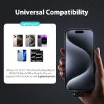 Wireless Lavalier Microphone with Charging Case,AI Noise Reduction,30H Endurance Time,Mini Wireless Microphone for iPhone 14/13/12/11/X with Lightning ,Mini Mic for Video Recording,YouTube,Vlogging