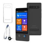 XUPURTLK Language Translator Device, Voice Translator Device Two Way, 144 Languages Real-Time Translator Device, Offline & Recording & Photo Translation for Travel, Business, Learning (Black)