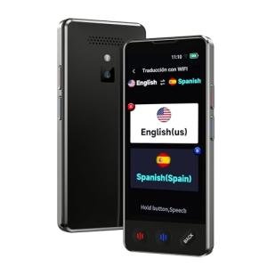 AI Language Translator Device, 2025 Upgraded Translator No WiFi Needed, Support ChatGPT, Voice Instant Two-Way 138 Language Translator, Offline/Recording/Photo Translation for Business Travel