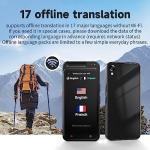 Language Translator Device, 138+ Languages Translation in Real Time for Voice/Text/Photo Portable Smart Voice Translator with 4.1 Inch HD Touch Screen Offline Translation for Business Learning Travel