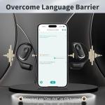 Language Translator Earbuds, 3-in-1 AI Translation Earbuds, 138 Languages Online instant Voice Translation Earbuds Real Time translator device with APP for iOS for Android for Travel Business Learning