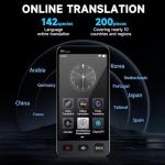 Offline Language Translator Device, M80 ChatGPT Instant Translator No WiFi Needed, 142 Languages Two Way Real-Time Voice Translation, Recording&Photo AI Translation for Business Learning Travel