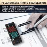 AI Language Translator Device, 2025 Upgraded Translator No WiFi Needed, Support ChatGPT, Voice Instant Two-Way 138 Language Translator, Offline/Recording/Photo Translation for Business Travel