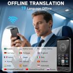 Offline Language Translator Device, M80 ChatGPT Instant Translator No WiFi Needed, 142 Languages Two Way Real-Time Voice Translation, Recording&Photo AI Translation for Business Learning Travel