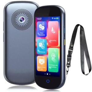 Language Translator Device 2025, No WiFi Needed Two-Way Voice Translation Device in 137 Languages & Accents 4" HD Portable Real Time Online/Offline/Photo/Text Translation for Travel Business