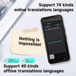 Language Translator Device, 138+ Languages Translation in Real Time for Voice/Text/Photo Portable Smart Voice Translator with 4.1 Inch HD Touch Screen Offline Translation for Business Learning Travel