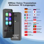 Language Translator Device, High Accuracy Portable Real-Time Two Way Instant Translator, 139 Languages Offline Online Interpreter Voice Text Photo Translation for Travelling Learning Business