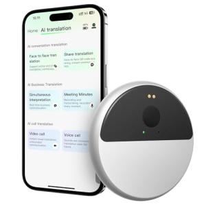 Language Translator Device, Face-to-Face Simultaneous Translation, Supports 150 Language Translation & Offline Translation and Voice Cloning,Instant Voice Translator for Business, Learning and Travel