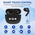 Language Translator Earbuds Real Time Translation Earbuds Support 137 Languages & Accents Two Way Instant Translator Device 3 in 1 Voice Translator with APP Fit for iOS & Android(Dark Black)