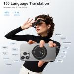 Translator Device， 3-in-1 AI Voice Translation Recorder Voice Translation, Voice Recording & Voice Transcription, 140+ Language Translator for Meeting Lecture Travel Black