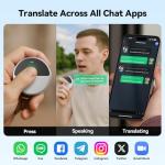 Language Translator Device, Face-to-Face Simultaneous Translation, Supports 150 Language Translation & Offline Translation and Voice Cloning,Instant Voice Translator for Business, Learning and Travel