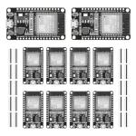 YEJMKJ 10pcs ESP32 ESP-32S Development Board ESP-WROOM-32 Module 2.4GHz Dual-Mode WiFi + Bluetooth Processor 2-in-1 Dual Cores Microcontroller Integrated Chip CP2102 for Arduino IDE