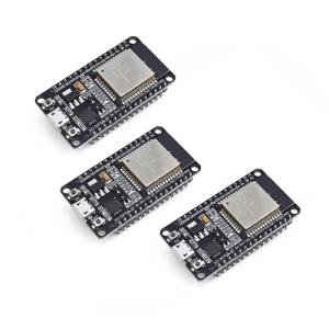 Teyleten Robot ESP32S ESP32 Development Board 2.4GHz Dual-Core WiFi +Bluetooth 2 Function Microcontroller for Arduino (ESP32 30P, 3PCS)