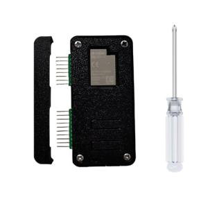 Yeiwenl Case with Pin Protective for Flipper Zero Wi-Fi Dev Board, Protection Accessories Compatible with Flipper Zero Wi-Fi dev Board v1 ESP32-S2 (Black)