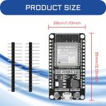 YEJMKJ 10pcs ESP32 ESP-32S Development Board ESP-WROOM-32 Module 2.4GHz Dual-Mode WiFi + Bluetooth Processor 2-in-1 Dual Cores Microcontroller Integrated Chip CP2102 for Arduino IDE