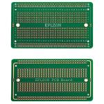 EPLZON Solderable Breadboard PCB Board Gold-Plated Solder Breadboard for DIY Electronics Projects Apply to Arduino Soldering Projects 3.5"x2.05" (5 Pack + 2 Mini Board, Green)