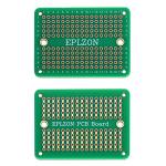 EPLZON Solderable Breadboard PCB Board Gold-Plated Solder Breadboard for DIY Electronics Projects Apply to Arduino Soldering Projects 3.5"x2.05" (5 Pack + 2 Mini Board, Green)