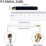 Wishiot ESP32 Lora V3 Development Board Kit WiFi+BLE SX1262 Lora32 0.96inch OLED Display Module + 915MHz 2Dbi Antenna for Arduino NodeMCU IoT (1 Sets)