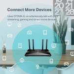TP-Link Smart WiFi 6 Router (Archer AX10) – 4 Gigabit LAN Ports, Dual Band 802.11AX Router, Beamforming, OFDMA, MU-MIMO, Parental Controls, Dual-Core 900MHz Processor, Works with Alexa