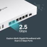 TP-Link Festa FR307-M2 | Multi-Gigabit VPN Wired Router Gateway | 2 * 2.5G+5*Gigabit+1*USB WAN | Self-Organizing Network | Free Cloud | Load Balance | IPSec/PPTP/L2TP/OpenVPN | Does not Work w/Omada