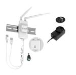 VONETS Industrial 5GHz WiFi Bridge/Mini Router/WiFi to Ethernet/Signal Range Cover, 2 RJ45 Ports for Monitoring, PLC, AGV, Medical Device with 12V/1A Power Adapter VAP11S-5G-fan