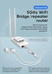 VONETS Industrial 5GHz WiFi Bridge/Mini Router/WiFi to Ethernet/Signal Range Cover, 2 RJ45 Ports for Monitoring, PLC, AGV, Medical Device with 12V/1A Power Adapter VAP11S-5G-fan