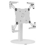 Mount-It! Universal Tablet Stand with Tilt, Anti-Theft Retail iPad POS Kiosk Stand, Fits Tablets from 9.7" to 13" Screen Size, 90° Rotation for Portrait and Horizontal Viewing, Durable Steel, White
