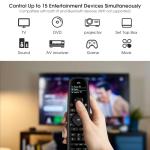 SofaBaton U2 Universal Remote with Backlit Button, All in One Universal Remote Control with App Control, Custom Macros, Compatible with Smart TVs,Sound Bar and DVD/Blu-ray Players, and More